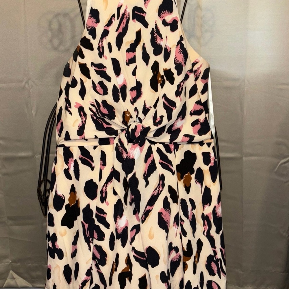 She + Sky Animal Print Jumpsuit - Pink, Black, Brown